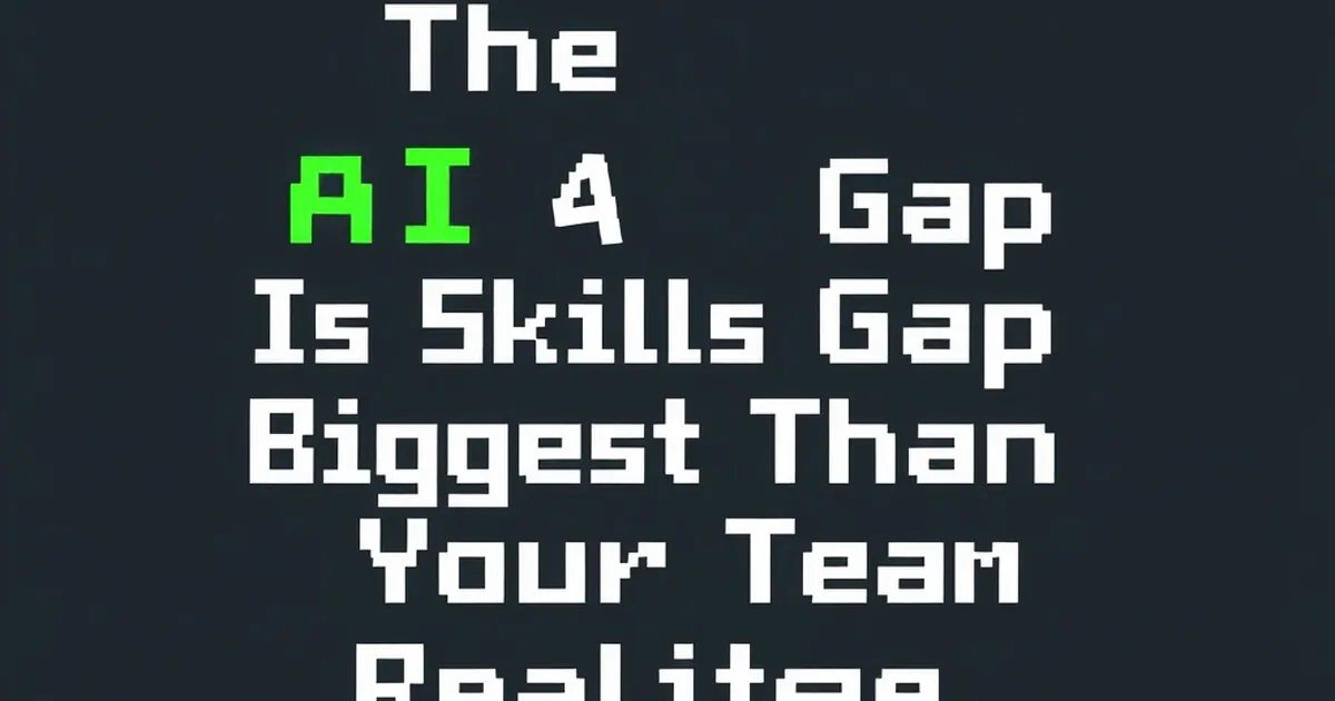 The AI Skills Gap Is Bigger Than Your Team Realises, pixel-art illustration