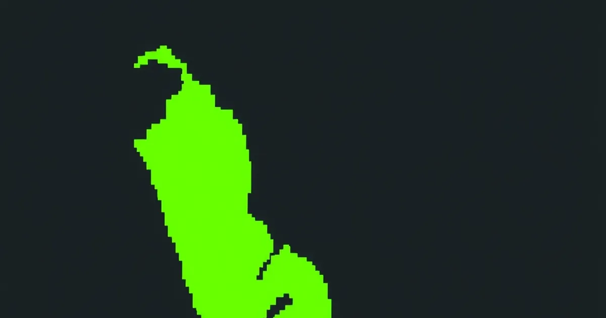 The AI Skills Gap in Sri Lanka, pixel-art illustration