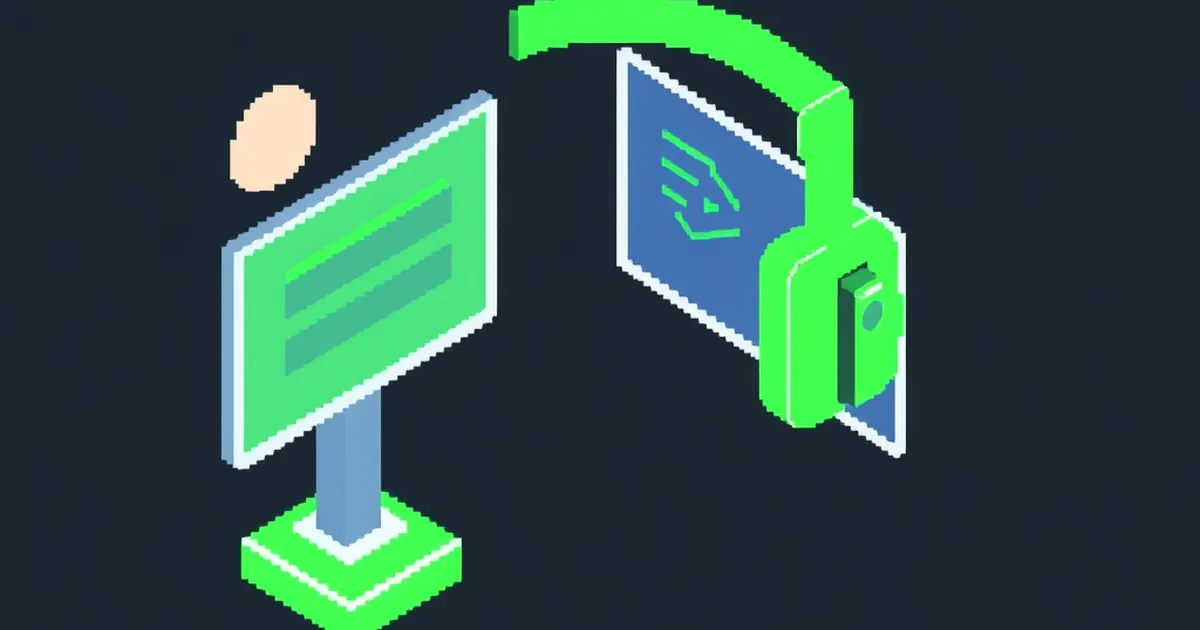 How AI Is Reshaping Customer Support (Without Losing the Human Touch), pixel-art illustration