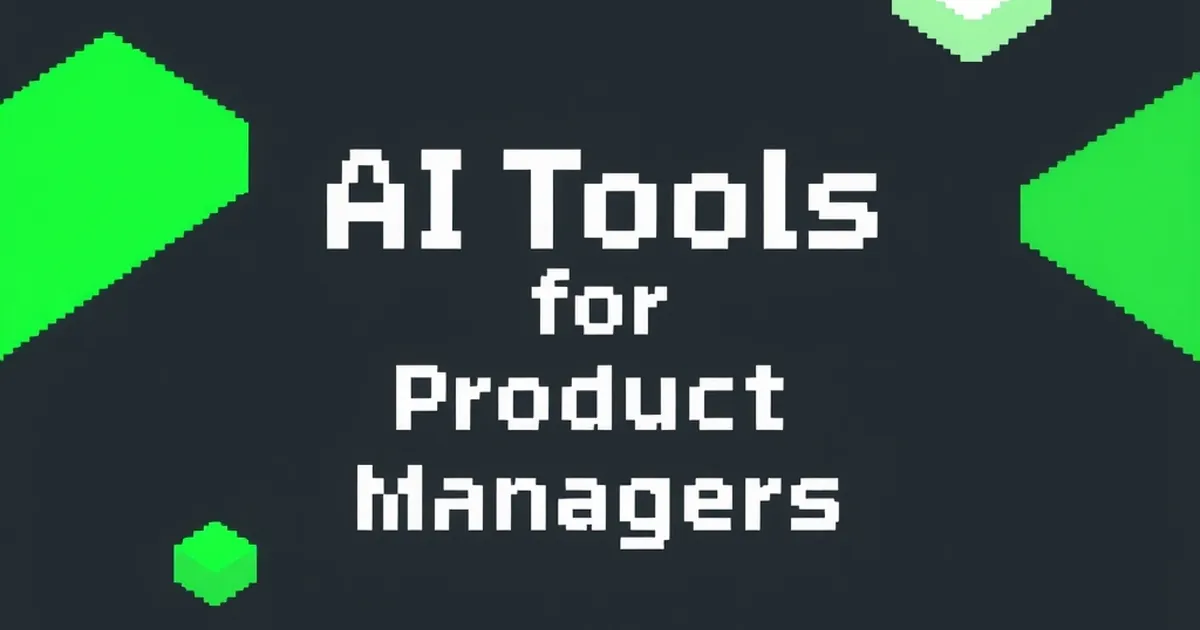 AI Tools for Product Managers, pixel-art illustration