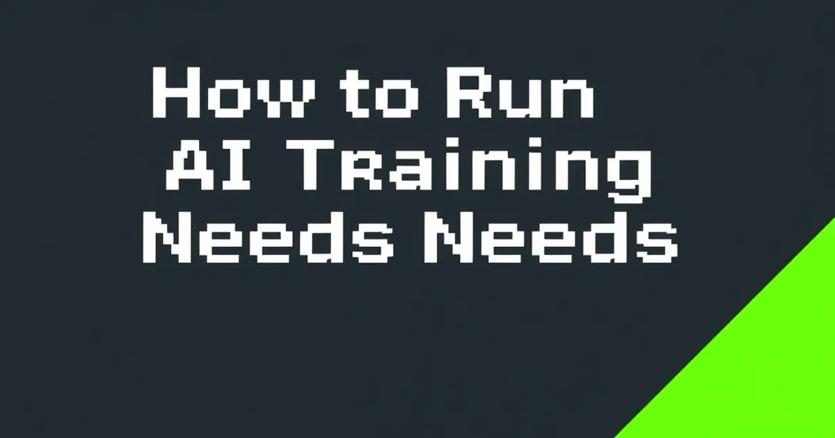 How to Run an AI Training Needs Assessment, pixel-art illustration