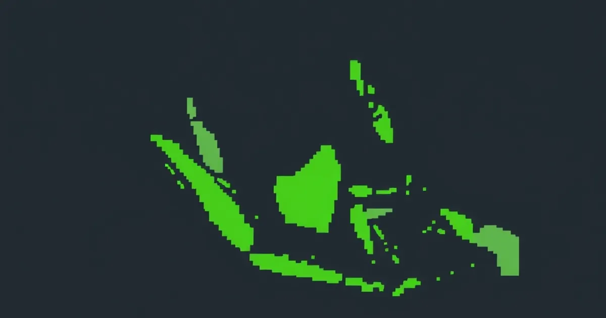 AI Upskilling in Southeast Asia, pixel-art illustration