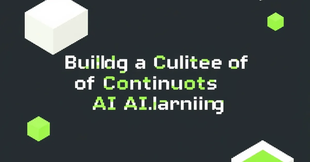 Building a Culture of Continuous AI Learning, pixel-art illustration