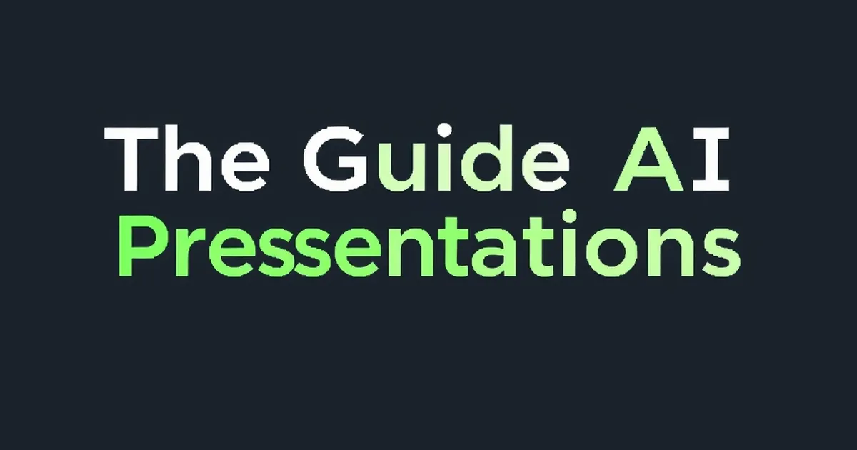 Gamma? The Guide to AI Presentations, pixel-art illustration