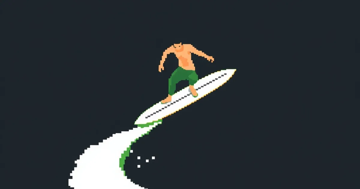 Surfer SEO? Full Guide, pixel-art illustration