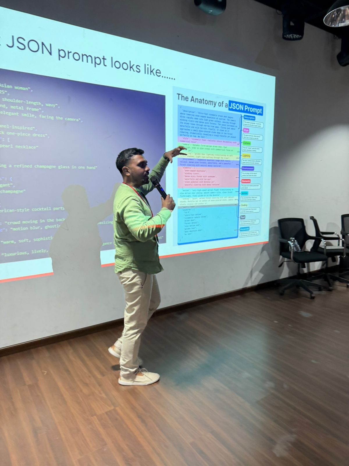 A hands-on prompting exercise during a Derana session