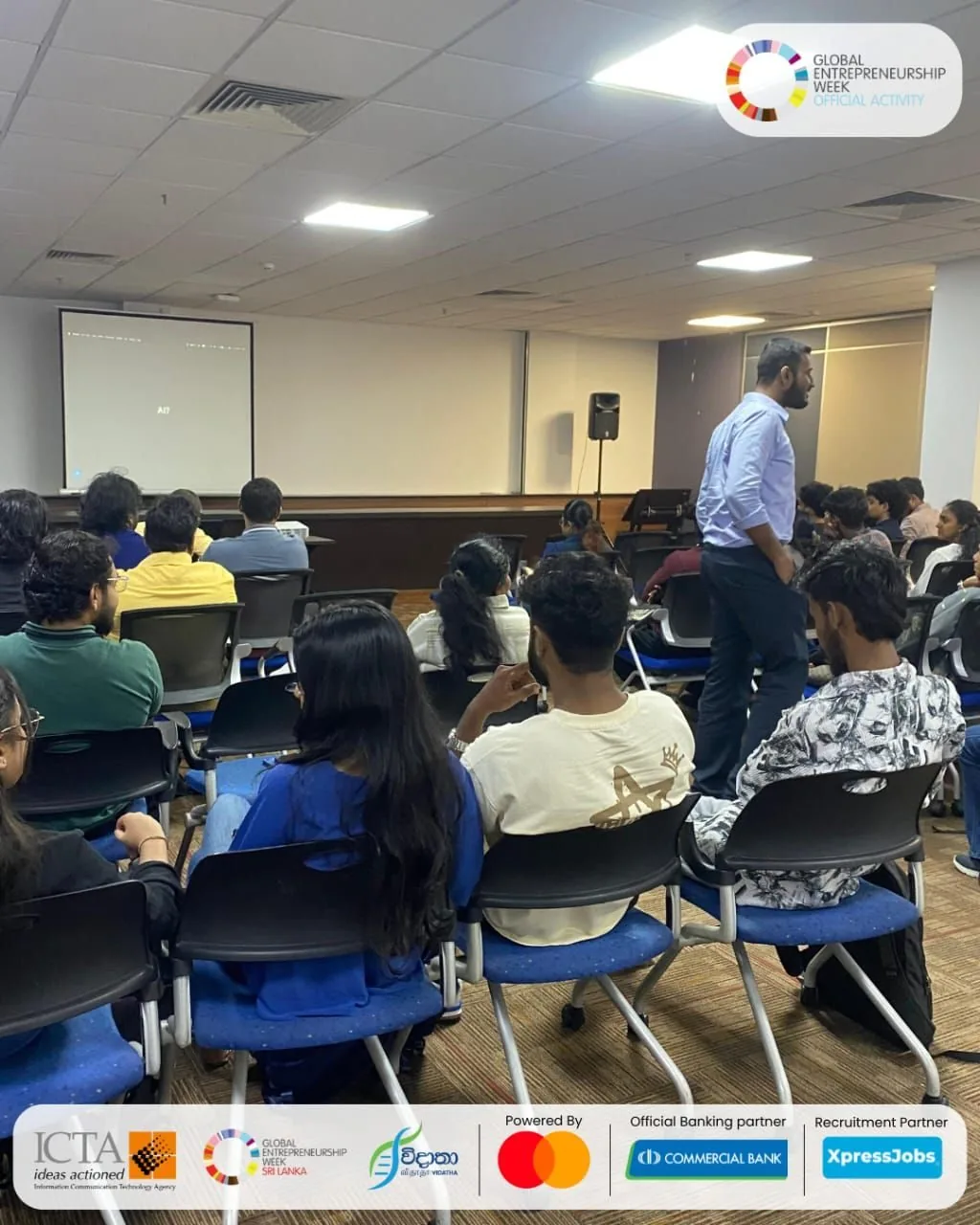 A full room at ICTA Global Entrepreneurship Week