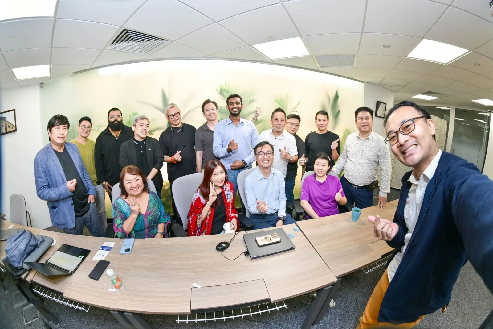 Group photo after the Cocoon session with the Singapore AI Association